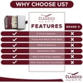 thumbnail image 4 of Claasico Men Slim Bifold Wallet & Credit Card Case | Compact Card Holder w/Pop Up Button & ID Slot, 4 of 6