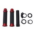 thumbnail image 1 of Kit de cubiertas para manillares de motocicleta Unique Bargains 7/8" 22mm 15/16" 24mm, agarres de aluminio y goma antideslizantes, negro y rojo, 1 juego, patrón de rombos, 1 of 1