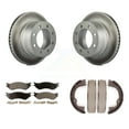 thumbnail image 1 of Transit Auto Rear Disc Coated Rotors Semi-Metallic Pads and Parking Brake Shoes Kit for Car 2007 Dodge Ram 1500 Extended Crew Cab Pickup with 5 Lug Wheels KGF-103513, 1 of 11