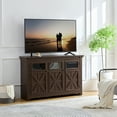 thumbnail image 4 of Aukfa 3 Doors Buffet Sideboard Cabinet,Bar Wine Cabinet for Entryway Living Room,Espresso, 4 of 7