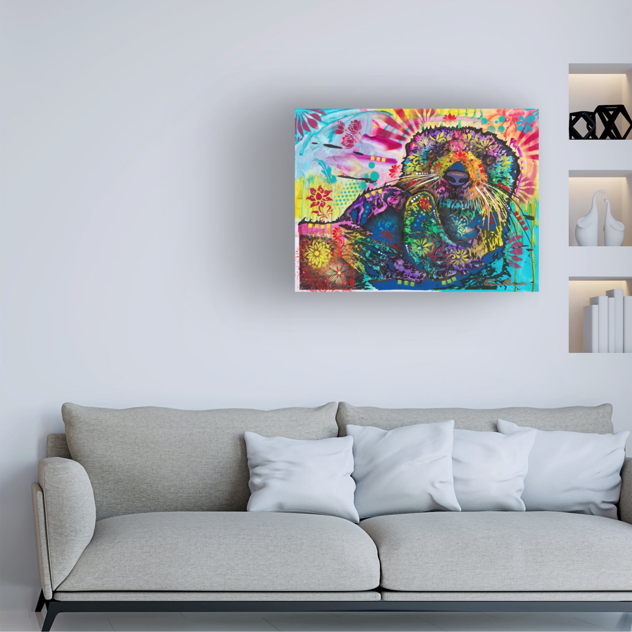 Canvas Wall Art - Dean Russo 'Floating Through Life' Wall Art for Living Room, Bedroom, or Office Décor by Trademark Fine Art - 32 x 24 Inches