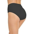 thumbnail image 4 of Gibobby Women Mid Rise Bikini Bottoms Full Coverage Swimsuit Ruched Scrunch Swim Bottom(Black,M), 4 of 6