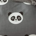 thumbnail image 4 of Kid's Cute Bedding Duvet Cover Set Queen- Black and White Panda 100% Natural Cotton with 2 Pieces Ultra Soft Breathable Comforter Cover (Panda, Queen), 4 of 5