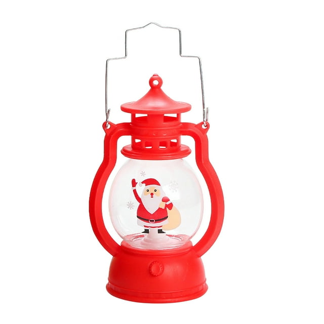 Decoraciones navideñas, lámparas de aceite pequeñas de mano para niños, decoraciones de mesa, accesorios y adornos colgantes.