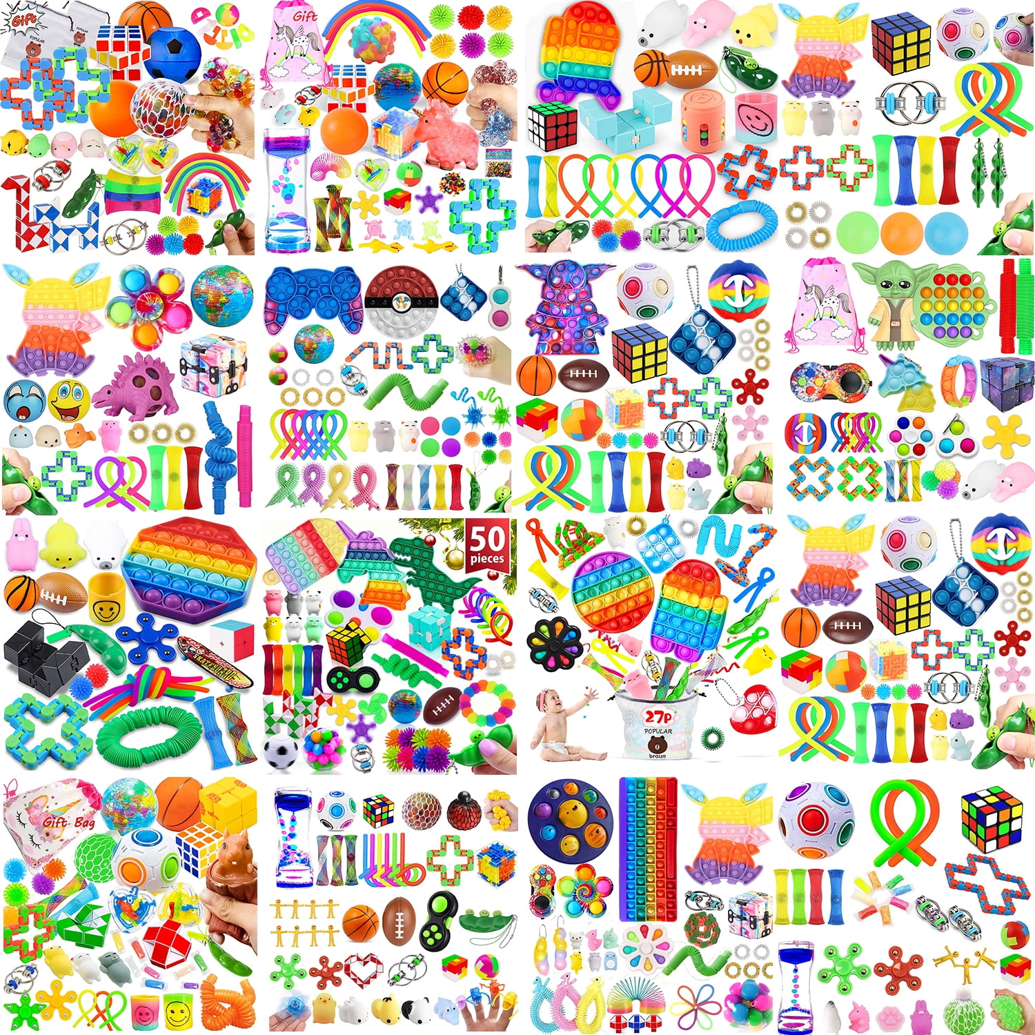 50PCS Fidgets Toys Bundle Fidget Toys Sets
