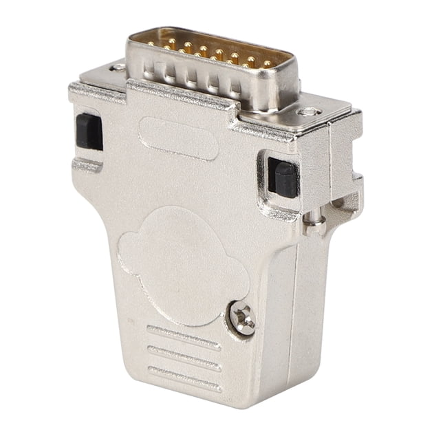 Conector Serial D SUB, 15 Pines Macho D SUB Material Aislante Componentes Electrónicos Adaptador Serial De Interfaz Macho Para El Hogar Para La Oficina Para La Industria OTVIAP D-SUB Serial Connector