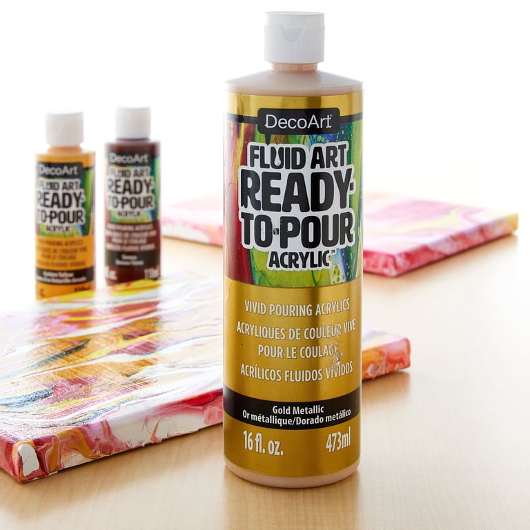 Paint Acrylic DecoArt Pouring Medium 16oz 2-Pack - Acrylic Paint ...
