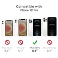 thumbnail image 2 of JETech 3 in 1 Case for iPhone 12 Pro 6.1-Inch, with 2-Pack Screen Protector and 2-Pack Camera Lens Protector, Non-Yellowing Shockproof Bumper Phone Cover, Full Coverage Tempered Glass Film (Clear), 2 of 7