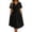 Black, variant on Wedding Guest Dresses for Women Plus Size Dresses Trendy Ruffle Short Sleeve Midi Dresses Elegant Wrap V Neck Dress Faux Ruched Smocked Fashion Flowy Dresses
