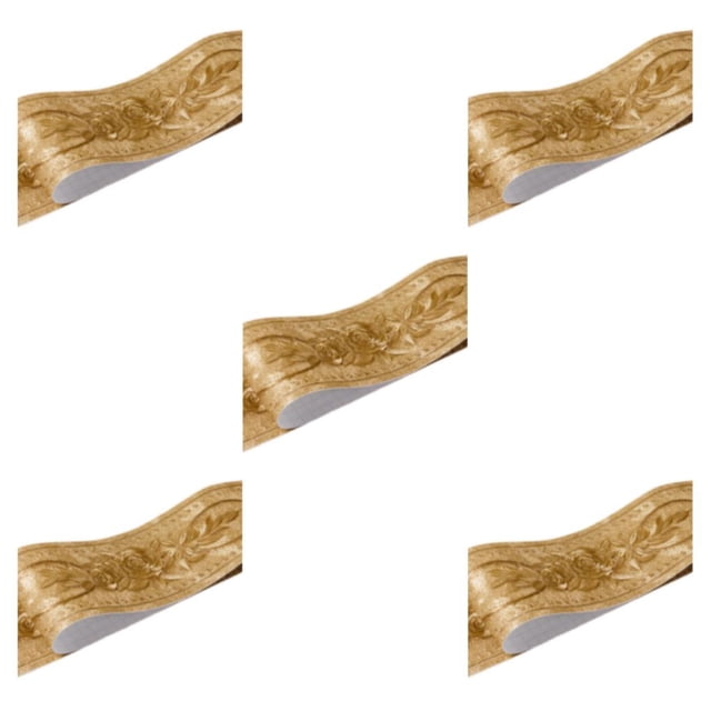 Youkk Stylish PVC Border Wall Corner Stick Super Strong Adhesive For Flat And Smooth gold peony 5Set