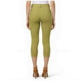 thumbnail image 5 of Couver Women's Ultra Stretch 5 Pocket Capri Jeggings Pull-On Denim Look Pants, Olive, Small, 1 Pair, 5 of 9