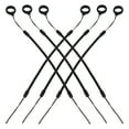 thumbnail image 1 of 6 Piezas Cordón de Bolígrafo Antipérdida con Clip Retráctil para Herramientas para Maestros Médicos Trabajadores de la Construcción Collar de Soporte de Bolígrafo de Silicona Negro, 1 of 6