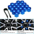 thumbnail image 1 of 20pcs Universal 21mm Wheel Nut Covers Lug Nut Caps Screw Protector, 1 of 7