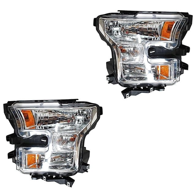 Par de Faros F-250 2015 A 2017 Ford TYC .