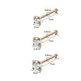 thumbnail image 2 of ZS 6Pcs/Set 20G Stainless Steel Crystal Nose Stud Piercing Nose Bone/L Shaped/Nose Screws Rings Set, 2 of 5