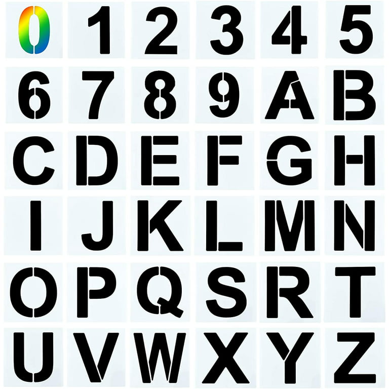 Letter Stencils (Printable Alphabet, Font, Templates, Patterns