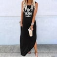 thumbnail image 1 of WILLBEST Vestidos Casuales para Mujer Vestido Maxi sin Mangas de Verano para Mujer Vestido Casual con Cuello Estampado Grande​​, 1 of 3