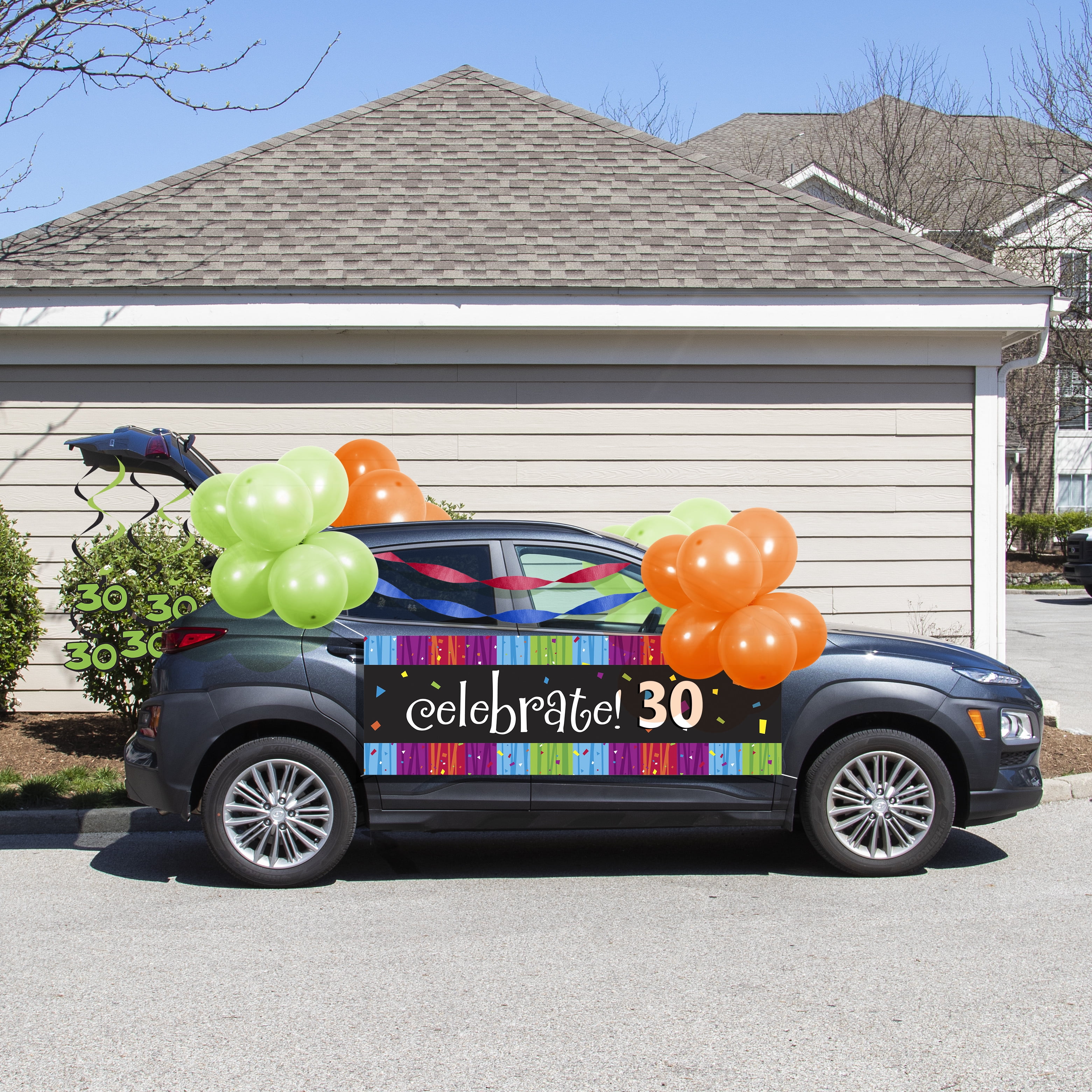 30th Birthday Parade Car Decorations Kit - Walmart.com
