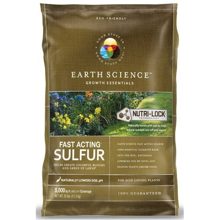 Earth ScienceFast Acting Soil Sulphur, 25 Lbs
