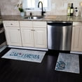 thumbnail image 2 of US States Design Non Skid Washable Kitchen Mats & Rugs Set of 2 - Multipurpose Low Pile Area Rugs - Set of 44 x 24 and 31.5 x 20 Inches Floor Mats, 2 of 7