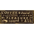 thumbnail image 3 of Pela Studio 18x10 Black Modern Framed Museum Art Print Titled - Coffee Quote IV, 3 of 5