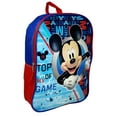 thumbnail image 2 of Disney Mickey Mouse Backpack 15" Top Of My Game Red Blue Plain Front, 2 of 4
