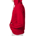 thumbnail image 4 of Hanes Men's Ultimate Cotton Hooded Sweatshirt, Long Sleeve Pullover Pocket Hoodie, Deep Red, S, 4 of 5