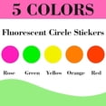 thumbnail image 4 of Dot Stickers - Fluorescent Circle Stickers, 3/4 Inch, 1400pcs, Writable Colored in 5 Colors, Neon Labels for Office and Market Sale, 4 of 7