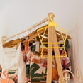 thumbnail image 4 of OUNONA 10Pcs Small Hangers for Baby Clothes Orange Plastic Adjustable Size Wardrobe, 4 of 6