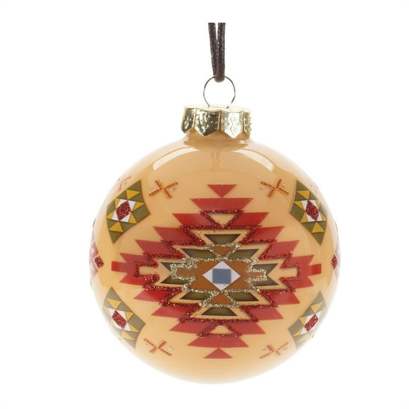 Melrose Western Glass Ball Ornament Set of 6
