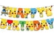 thumbnail image 1 of Decoraciones de fiesta de cumpleaños de Pokémon, globos de papel de aluminio de Pikachu, vajilla desechable, plato, servilleta, telón de fondo para niños, suministros de fiesta para niños, 1 of 4