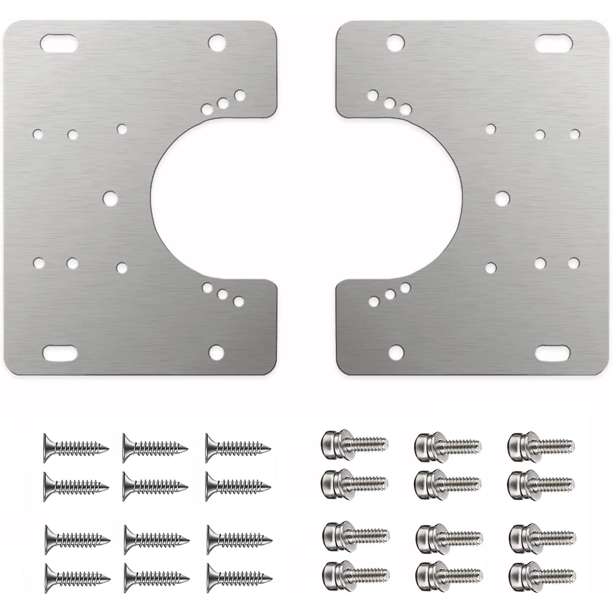 2 Packs Hinge Mounting Plate Repair Suitable For Diffe Sizes Metal