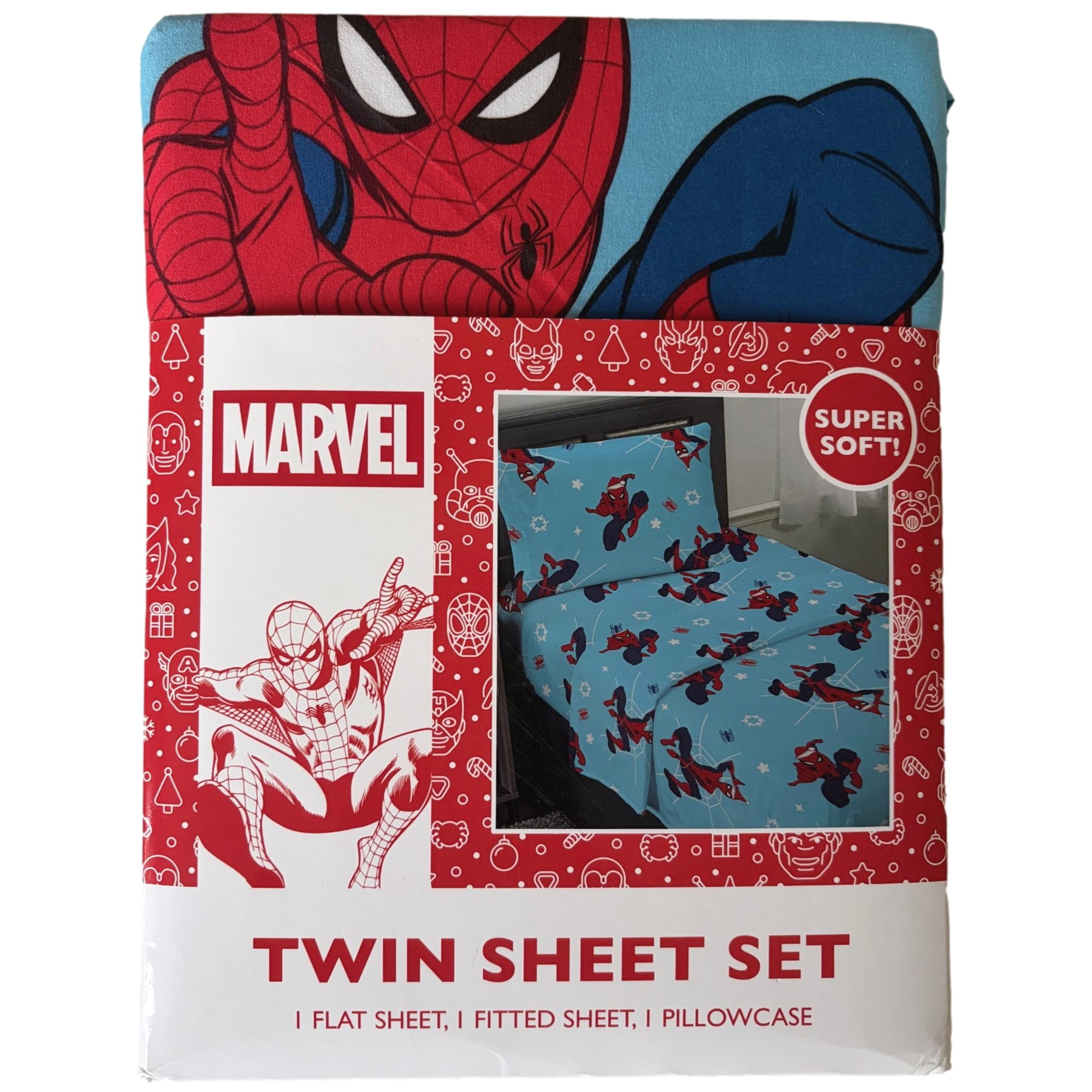 Spider-Man, Full Sheet Set, Multicolor, 100% Polyester - Walmart.com