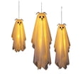 thumbnail image 4 of Clearance! 3FT Halloween Swinging Ghost Outdoor Decor, 3 Pack Lighted Dog Hanging Ghost Decor | Floating Swinging Display Warm LED Glow Tree Porch Yard Patio Indoor Outdoor Halloween Party Decor, 4 of 7