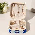 thumbnail image 6 of Flag of Israel Travel Portable Square Organizer Box: Earring Organizer & Jewelry Display for Girls and Women, 6 of 6