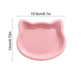 thumbnail image 4 of LEFXSMR Dinner Plates Cute Cat Shaped Plastic Plates with Non-Slip Base Microwave Safe Kitchen Utensils for Home Use, Pink, 4 of 7