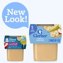 Gerber Stage 2 Baby Food, Banana Apple Pear Puree Tub, Baby Puree, 2PK 8 oz