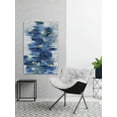 thumbnail image 6 of Parvez Taj "Blurry Blue Flowers" Painting Print on Wrapped Canvas, 6 of 7