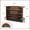 Dark Walnut, variant on Fnova 47.24" Arc‑Shaped Home Bar Table, 3‑Tier Curved Storage Counter Table with Metal Footrest, Freestanding Liquor Bar Unit for Basement, Living Room, Pub, Entertainment Space