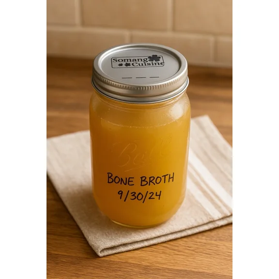 Somang Cuisine Stainless Steel 304 | 12 Wide Mouth Canning Lids | Bpa-Free