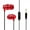 Red, variant on Wired Earbuds Headphones for School Noise Isolating in-Ear Earphones with Microphone Remote with 3.5mm Plug in Audio Jack