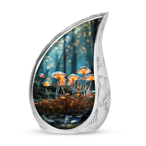 Lighting Mushroom Urn, Tiny Urn for Ashes Adult Male, Small Urns for Human Ashes Keepsake, Cremation Urns for Women, Urns for Human Ashes Adult Female, Memorial Urns for Human Ashes 3 Inch Pack of 1