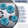 thumbnail image 4 of Electric Stove Burner Covers, Set of 4, Round Burner Cover,8 and 10 Inch,The Vibrant Blue Hues on Areuseum Succulent, 4 of 4