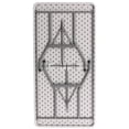 thumbnail image 7 of Bowery Hill Transitional Metal/Plastic Blow Molded Folding Table in White, 7 of 7