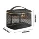 thumbnail image 3 of Bolsa de cosméticos de malla de lunares - Gran capacidad organizadora de viaje, 8,27x5,51x5,51 pulgadas, bolso transpirable de poliéster para maquillaje y artículos de aseo, 3 of 6