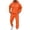 Orange, variant on Men's Suits Slim Fit 2 Piece Suit Set for Men Business Formal Wedding Tuxedo One Button Jacket with Flat Front Pants Solid Color Party Dress Suit