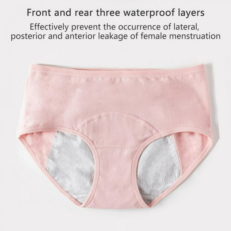 Womens Cotton Period Underwear Teens Girls Heavy Flow Menstrual Leak Proof  Panties