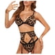 thumbnail image 1 of Conjunto de lencería sexy hueca con estampado de leopardo de dos piezas sexy de moda para mujer Fridja nalpqowj11787, 1 of 9