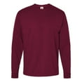 thumbnail image 5 of Hanes Essential-T Men Long Sleeve T-Shirt, Crewneck, Classic Fit Cotton Tee, Athletic Cardinal, S, 5 of 5