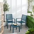 thumbnail image 3 of Best Choice Products 3-Piece Stackable Patio Bistro Set, Outdoor Chat Furniture w/ 2 Chairs, Table - Peacock Blue, 3 of 8